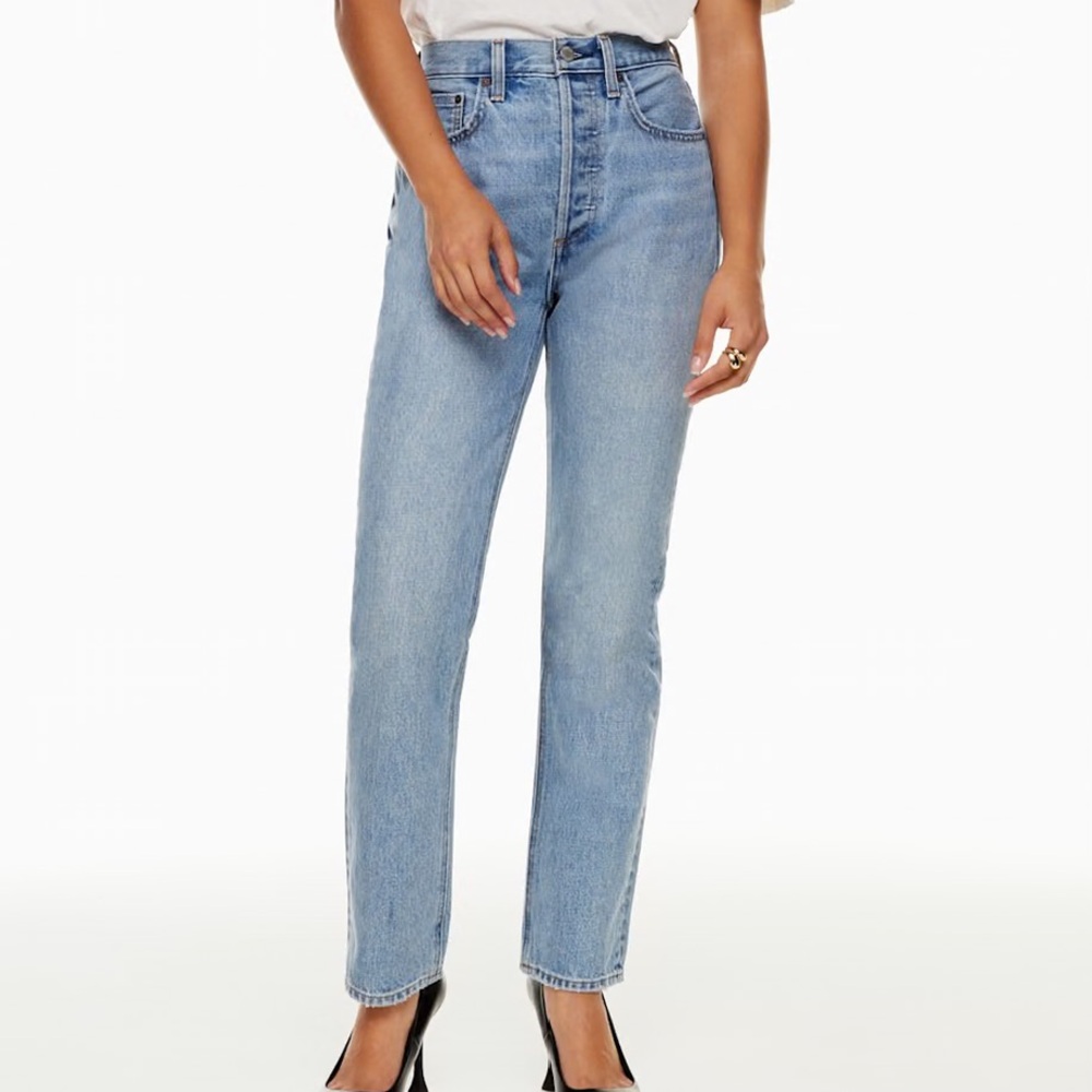 Aritzia Denim Forum High Rise Women Jeans - Light Blue